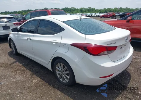 2014 Hyundai Elantra Se из США, поврежденный, VIN 5NPDH4AE3EH465796